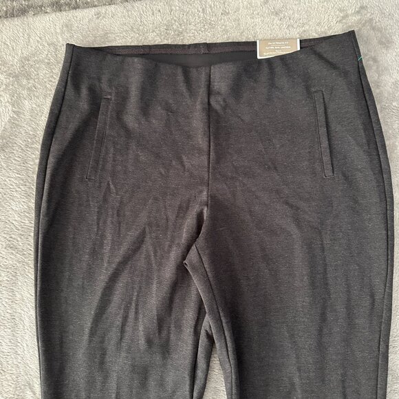 NWT Chico's The Ultimate Fit Juliet Straight Leg Pants 3 US XL 16/18 Gray Ponte - Picture 2 of 7